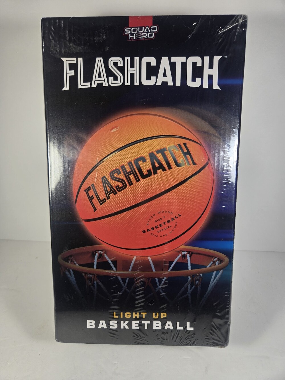 FlashCatch Light-Up Basketball Orange Size 7 Glow In The Dark *Pump Not Included